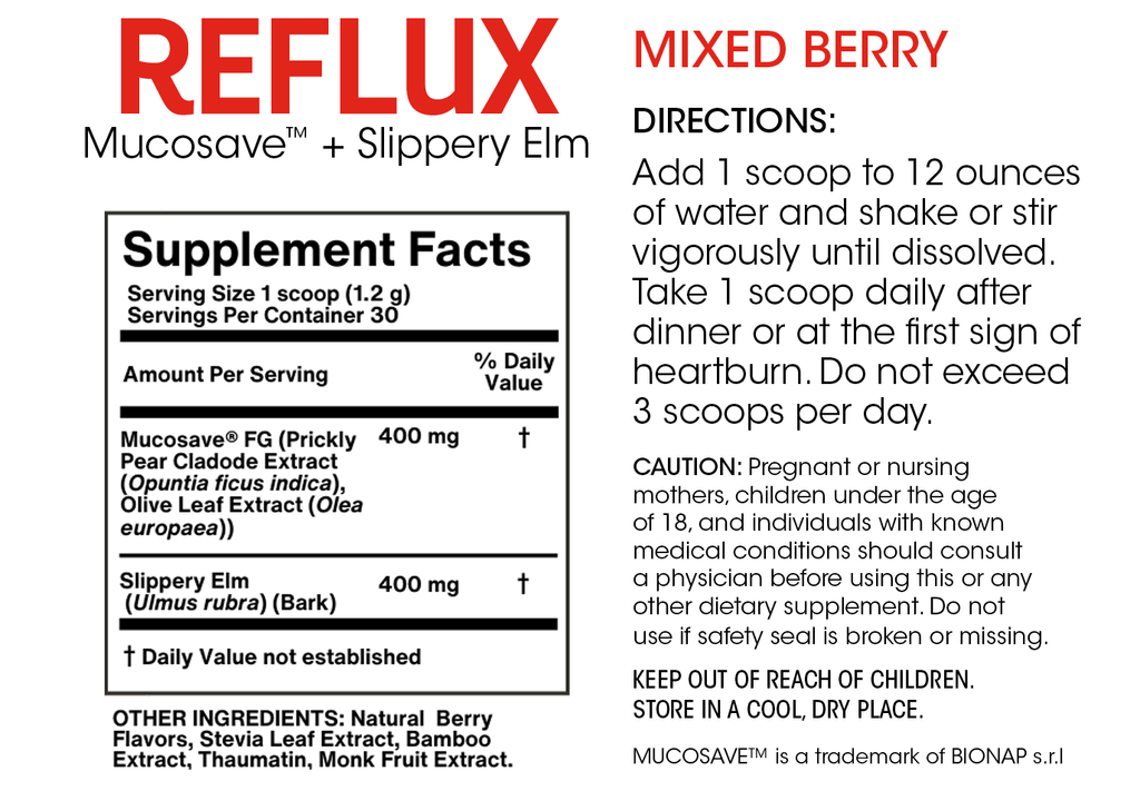 Reflux - Mucosal Support for Acid Issues!